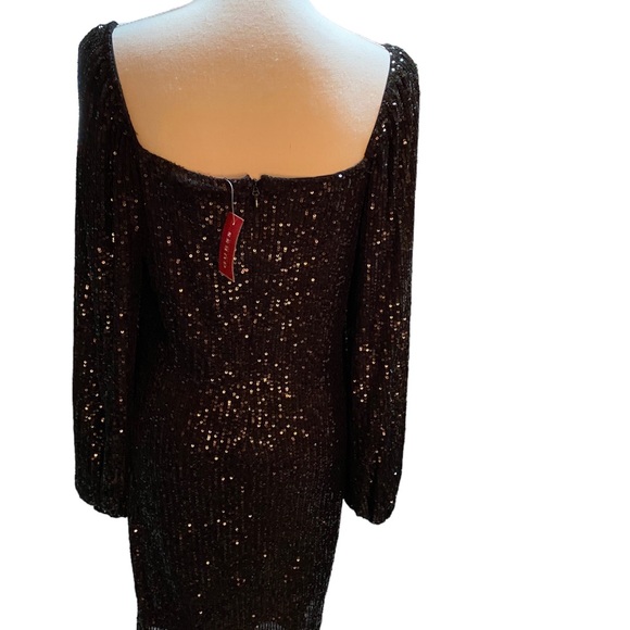 Guess black sequined dress, XL, that will light up any party. Glamorous (NWT) - Picture 8 of 16